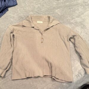 By Together Beige Knit Top